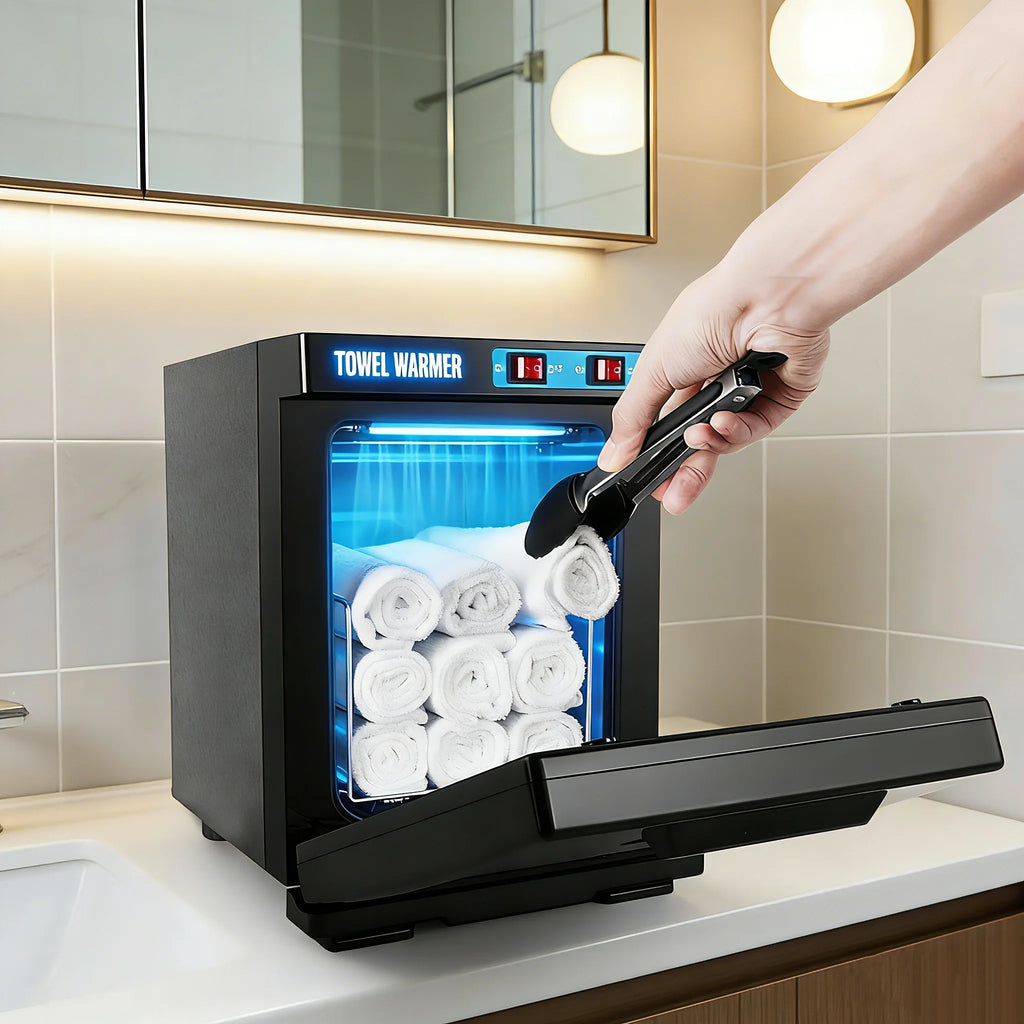 5L UV Sterilizer Towel Warmer, 150W Fast Heating Aluminum Chamber, Professional for Spa & Beauty Salon Hygiene