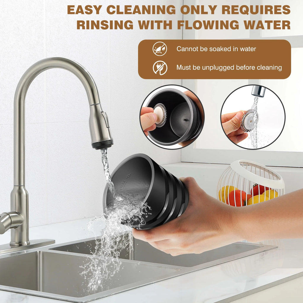 Milk Frother Electric 4 in 1 - Automatic Milk Frothers 600ml Large Capacity Milk Steamer Silent Operation Milk Heater and Warmer