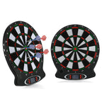 Professional Electronic Hanging Dartboard with LCD Scoring Indicator, 6 Darts Included, Home Bar Party Game Set