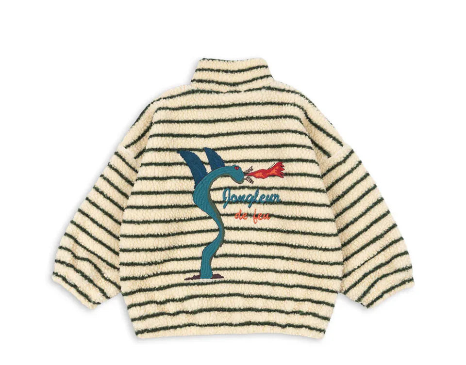 2026 KS Brand Winter Baby Girls Boys Lambswool Cherry Jackets Kids Clothes Boys Sequin Cartoon Outerwear Children's Coats 1-9Yrs