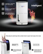 Full New Hand Dryer Induction Hotel Restauran High Speed Jet-type Hand Drying Machine Double-sided hand dryer 220v