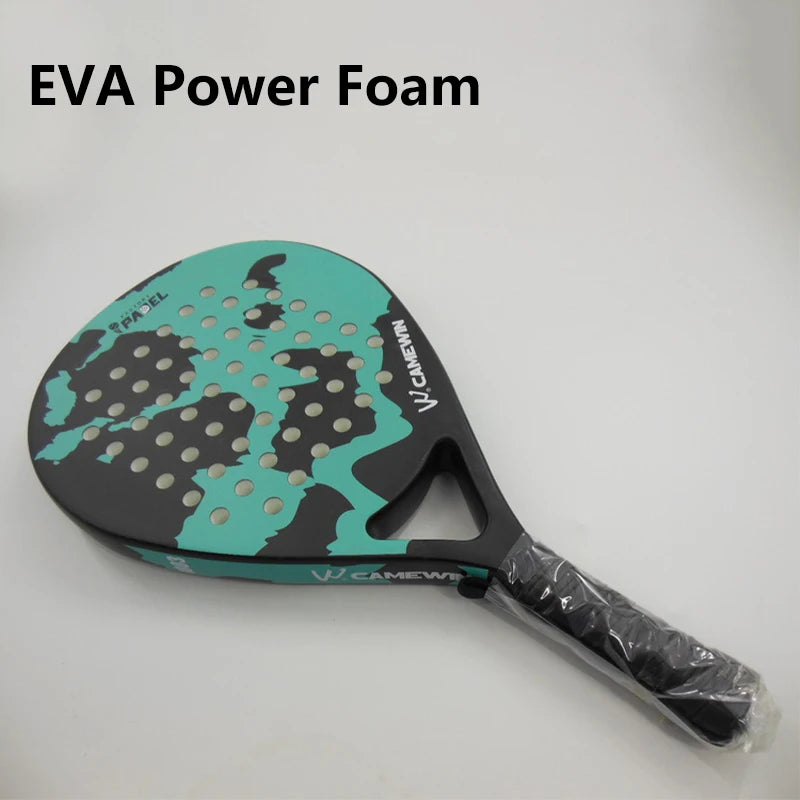 Lightweight Carbon Fiber Cage Padel Racket | Tennis Racquet Sports Equipment Fitness And Health, Good Elasticity, High Quality!