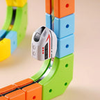 Magnetic Electric Train Car Locomotive Wooden Track Slot Diecast Railway With Two Carriages Train Wood Kid Toy Biro Track