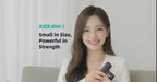 Kica Mini 3 Massage Gun, 3000RPM Stepless Speed, 7kgf Impact Force, 4 Heads, 255g Lightweight Sport Muscle Massager