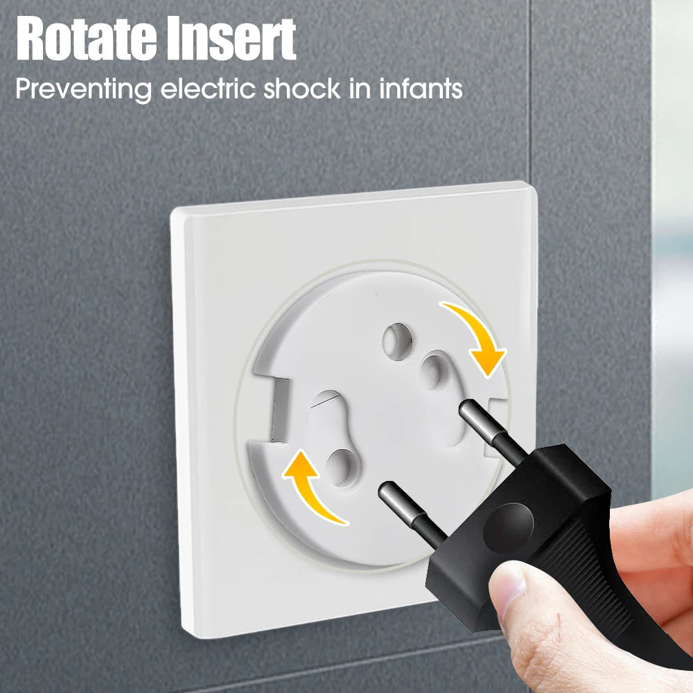 White Electrical Safety Socket Protective Covers Baby Care Clear Anti-electric Shock Infant Plug Power Outlet Guard Protection
