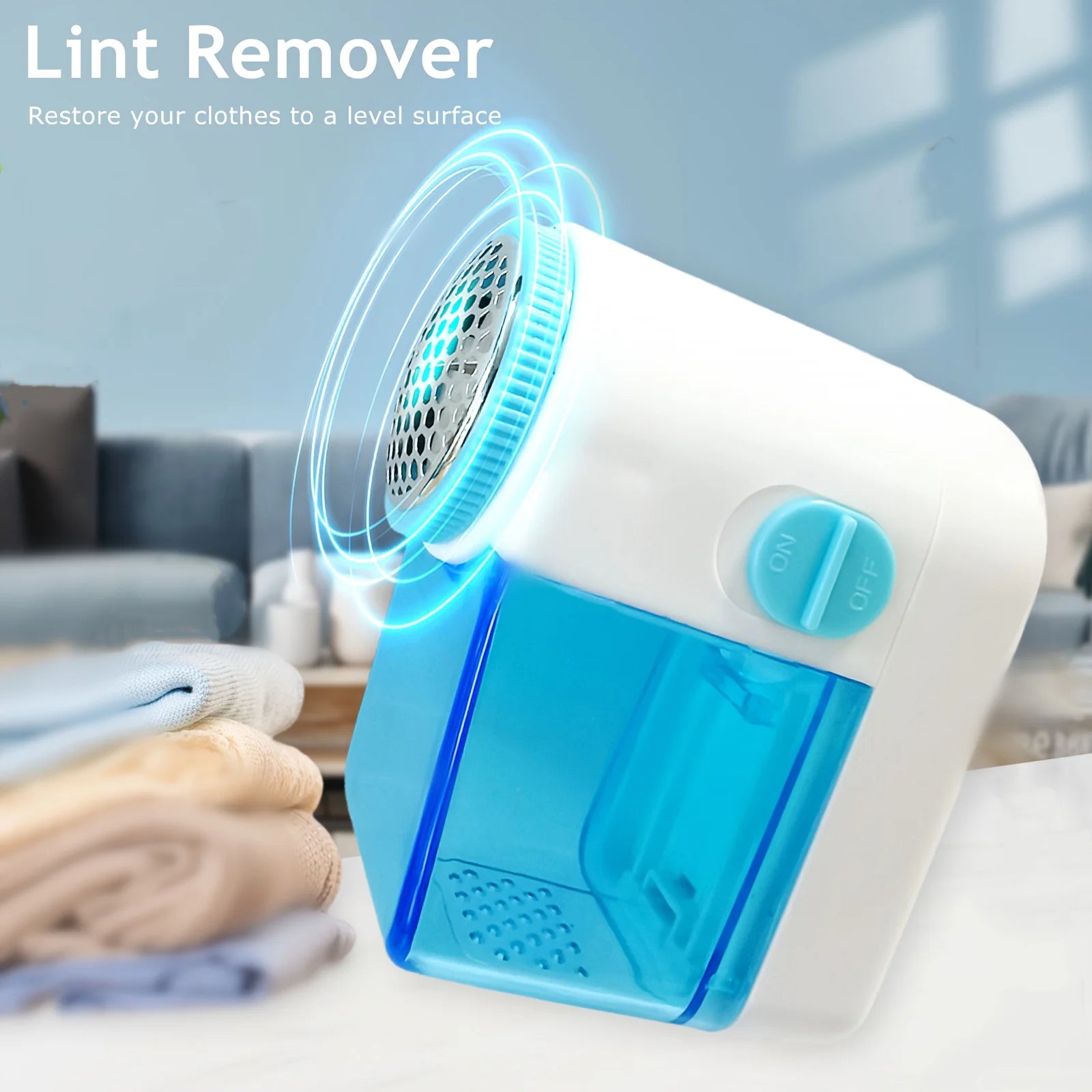 Electric Lint Remover - Battery Powered Hairball Trimmer for Clothes and Furniture - Easily Removes Lint and Hairballs Secondary image