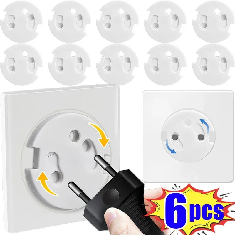 White Electrical Safety Socket Protective Covers Baby Care Clear Anti-electric Shock Infant Plug Power Outlet Guard Protection