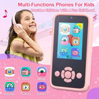 Children Phone Camera Toys Mp3 Music Player Puzzle Games Tooddler Leaning Toys for Girls Boys Age 3-10 Birthday Gifts With 32G
