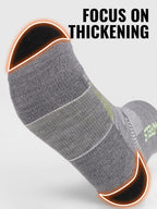 WRELS 1/2/3Pairs Merino Wool Socks Hiking Running Socks Breathable Cushion Sweat Wicking Warm Thermal Compression Wool Socks