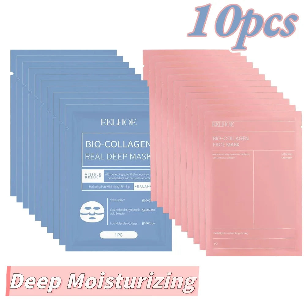 Real Deep Bio Collagen Mask Deep Moisturizing Hydrating Overnight Face Mask Refreshing Brightening firming Skin Care mask
