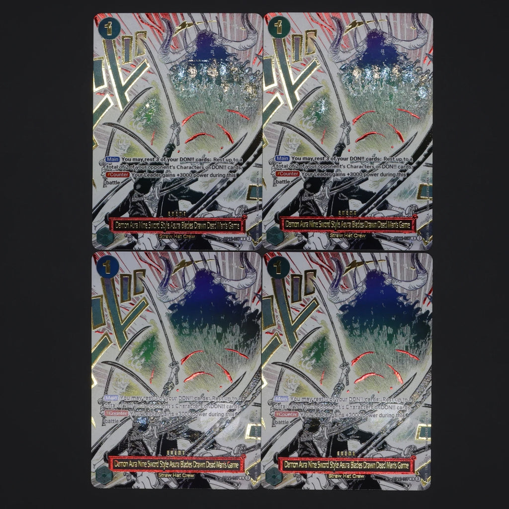 One Piece TCG OPCG English Manga Event Card Set Gear 2 DDM GGG Ground Death Frighten Me OP09 OP10 OP11 OP12 OP14 Gold Stamping