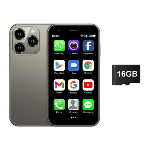 SERVO 15SE Mini Smartphone 3G WCDMA Android System WiFi Hotspot Play Store 3.0" Display Small Palm Smart Phones Dual SIM Standby