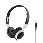 3.5mm Plug Wired Headphones Foldable Head Mounted Headset Earphone Headphones Stereo Foldable Sport Earphone for Phone/Tablet