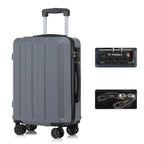 YONSLY Hardshell Suitcase 20/24/28 Inches with TSA Lock YKK Zipper 4 Silent 360° Wheels Mesh Compartment Trolley Rolling Luggage Hand Luggage Suitcase for Business Trips, Vacations, Family Journeys, and Weekend Getaways