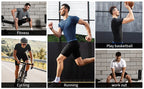 Graphic Compression Shirts for Men Athletic Quick Dry Rash Guard Stretchy Baselayers Undershirts Gym Workout Running Tshirt Tops