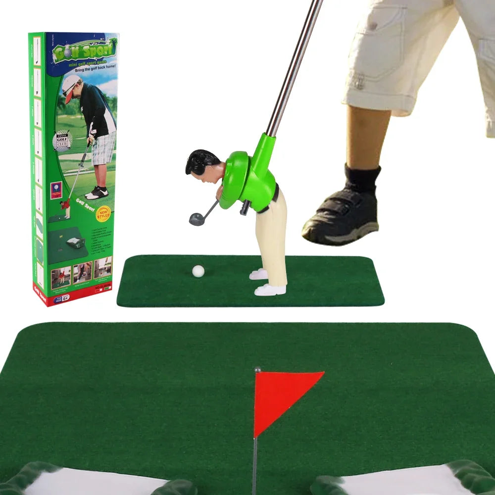 Mini Golf Toy Set, Desktop Indoor Golf Game with Course Cloth & Clubs, Interactive Family Sport Game for Kids Adults