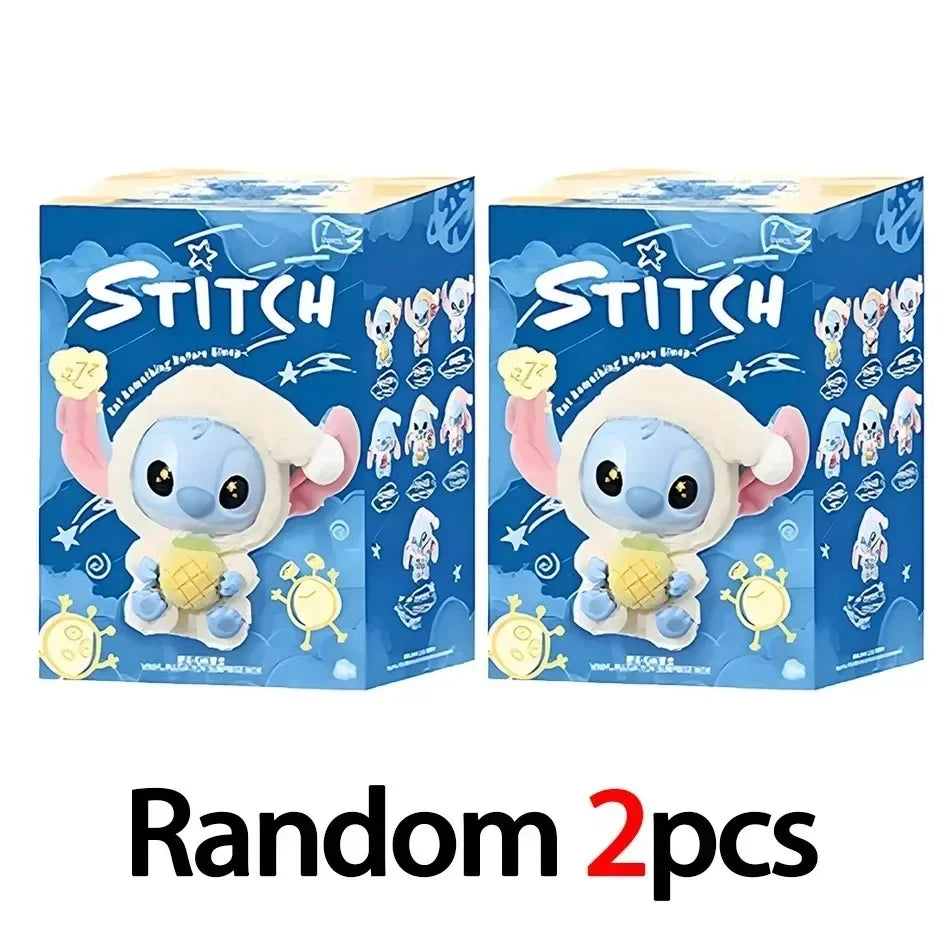 2025 Sales Stitch Blind Box Bag Eat Some Thing Before Sleep Series Vinyl Pendant Cute Doll MysteryBox Fluffy Doll Surprise Gift