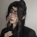 Anime Heaven Officials Blessing Tian Guan Ci Fu Hua Cheng Cosplay Eyeshade Eyepatch Butterfly Eye Mask Jewelry Accessory Prop