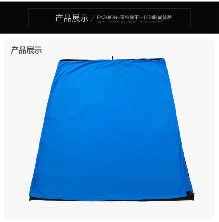 Portable Ultra-light Polar Fleece Sleeping Bag Outdoor Camping Tent Bed Travel Warm Sleeping Bag Liner Camping Sport Accessories