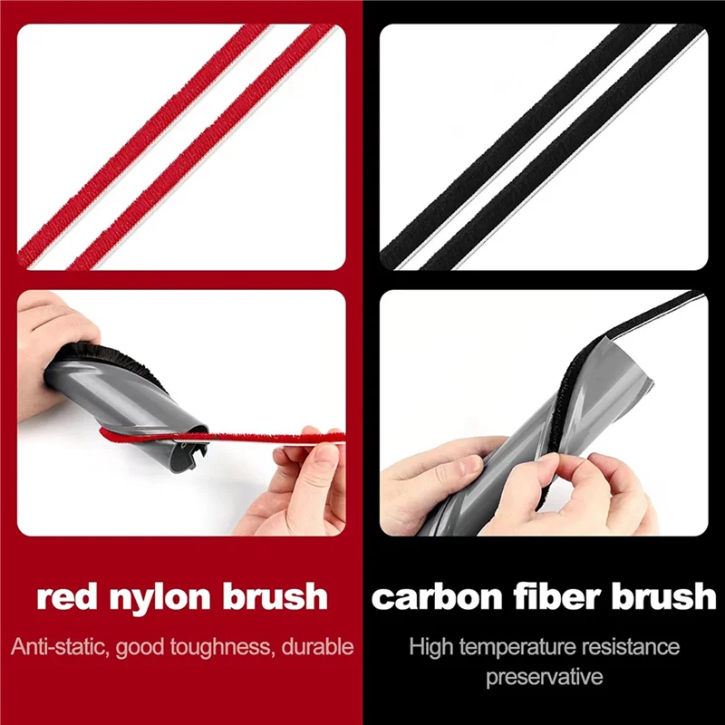 【Shopper’S Favorite】7Pcs Soft Plush Strip For Dyson V7 V8 V10 V11 Vacuum Cleaner Attachments Roller Brush Replacement Parts Secondary image