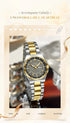POEDAGAR Fashion Ladies Watch Top Elegant Week Date Woman Clock Quartz Stainless Steel Luminous Waterproof Women's Watches Reloj