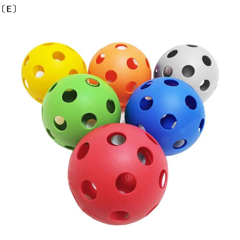〔E〕10pcs Indoor golf ball golf practice balls golf light ball have hole Golf Traini〔Winter5〕