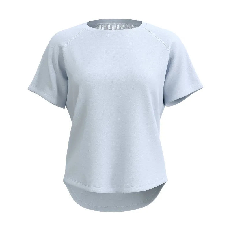 STOUREG Women's Loose Mesh Sports T Shirt Quick Dry Short Sleeve Yoga T Shirt Pilates Running Sports Fitness Short Sleeve