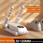 220V Shoe Dryer Electric Timing Dryer Retractable Fast Drying UV Sterilization Household Travel Foldable Shoes Boot Socks Gloves