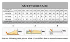 Safety Shoes Men With Steel Toe Cap Anti-smash Men Work Shoes Sneakers Light Puncture-Proof Indestructible Shoes Dropshipping