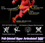 9L3D Superhero Team Invincible Boy Heroes Action Figure Lucky13 Dummy13 Multi-Colored T13 Multi-Jointed Collectible Toys Titan13