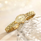 BERNY Gold Watch for Women Ladies Wristwatch Gold Quartz Jewelry Bracelet Set Minimalist Watch Multicolor Small Ladies Watches