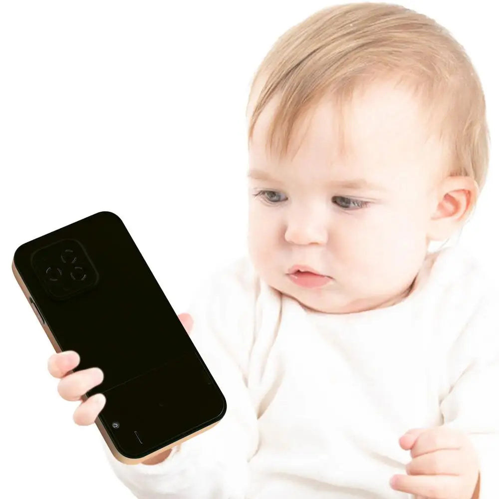 Kids Toy Phone Children Educational Learning Phone with Light Sound Music Interactive Touch Screen for Toddler Early Development