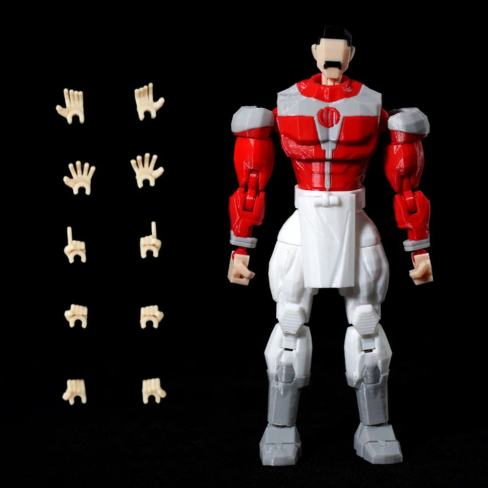 3D Printed Invincible Toys Action Figures Anime Model Lucky Dummy 13 Superheroes Mark Thragg Multi-Jointed Toy Ornaments Gifts