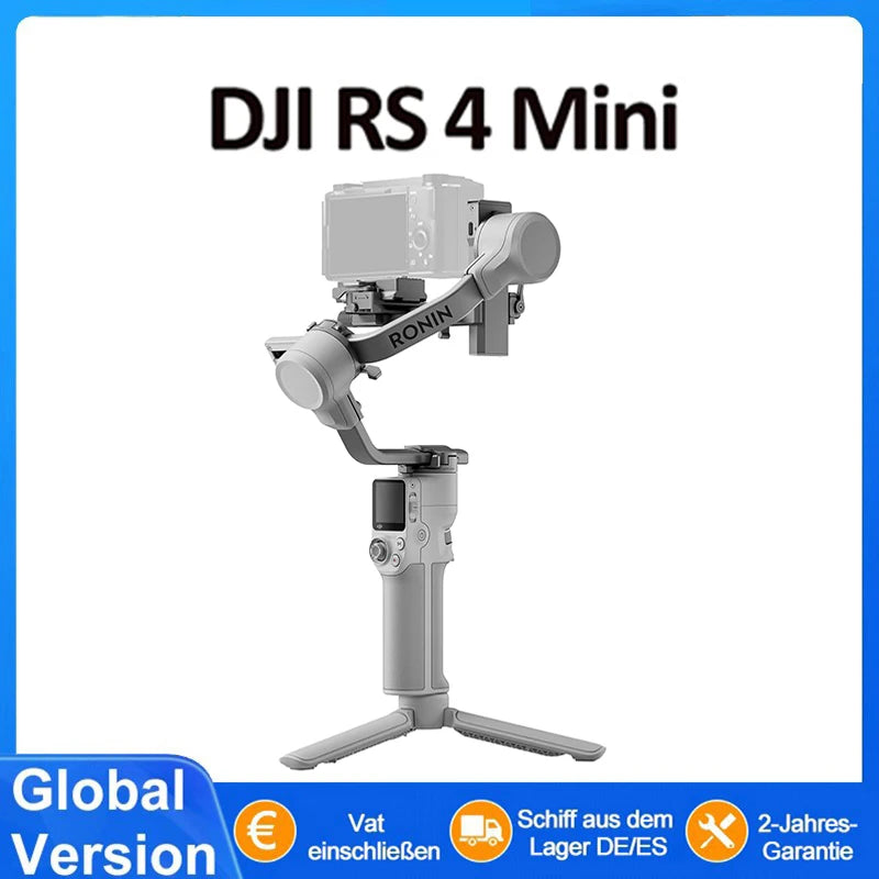 DJI RS 4 Mini Smart Sensitive Tracking Works With Cameras Smartphones Quick Vertical Change Ready In 1S Handheld Gimbal Camera