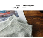 10/20/30Pairs Men's Socks Ankle Socks White Black Breathable Comfy Sweat-absorbing Boat Socks Unisex Casual Solid Short Socks