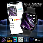 NEW 2025 Fashion SmartWatch Android Phone 2.01" Color Screen Full Touch Custom Dial Watch Women Bluetooth Call Smart Watch Men