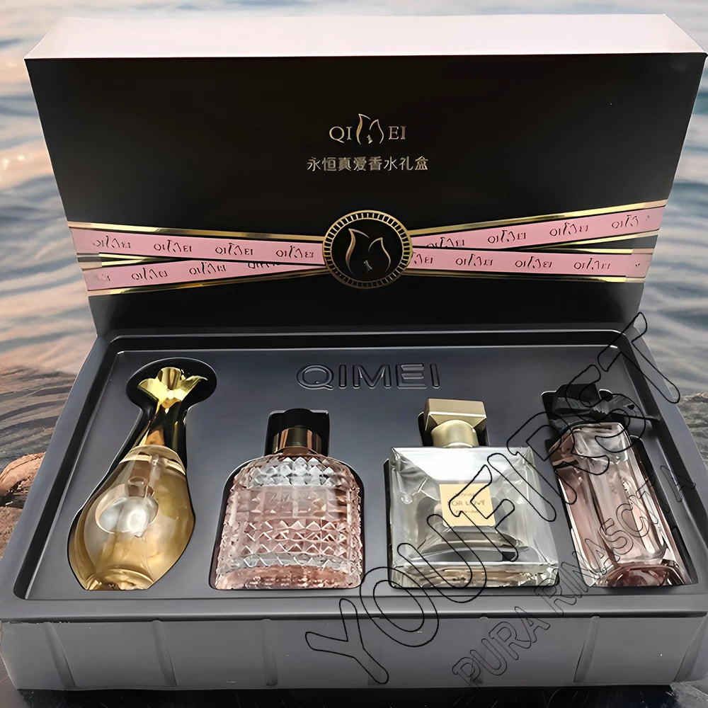 Luxury Brand Perfume Women Eau De Parfum Femme Gift Box 4Pcs Set 100ml Perfumes De Mujer Fresh Natural Floral Fruity Scent Spray Main image