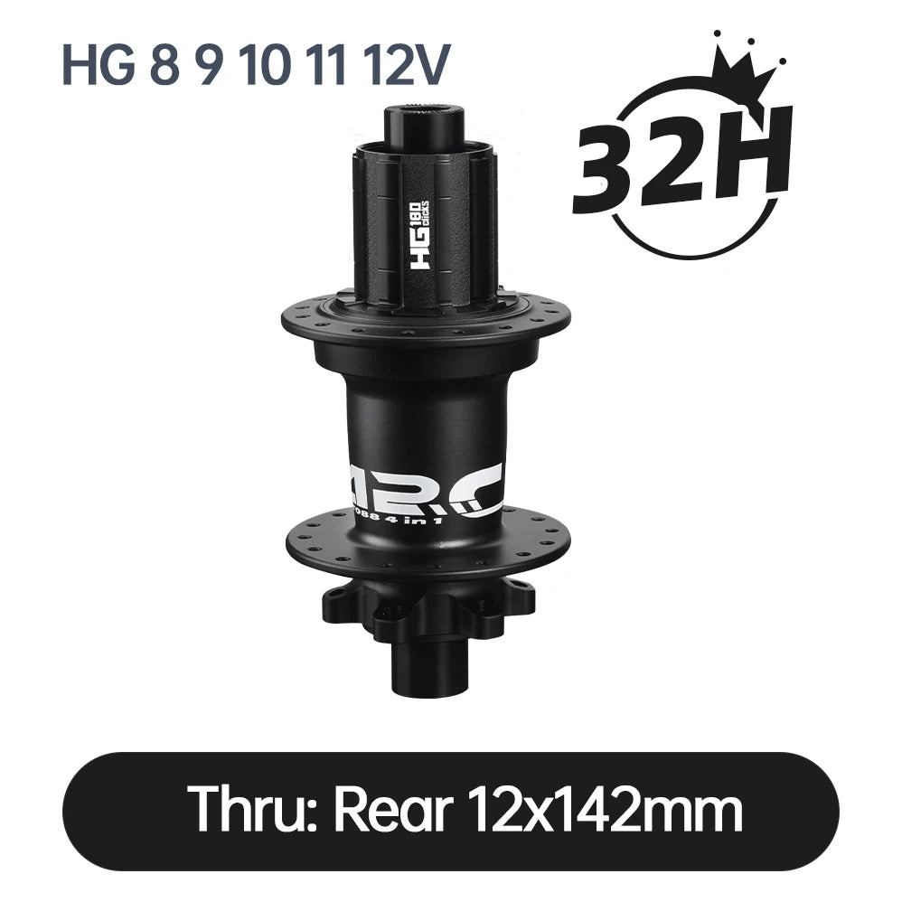 ARC MT088 MTB Hub 6 Pawls 180 Clicks Sealed Bearing Hub Front 9x100 15x100 Rear 10x135 12x142 Bicycle Cube 8 9 10 11 12 Speed