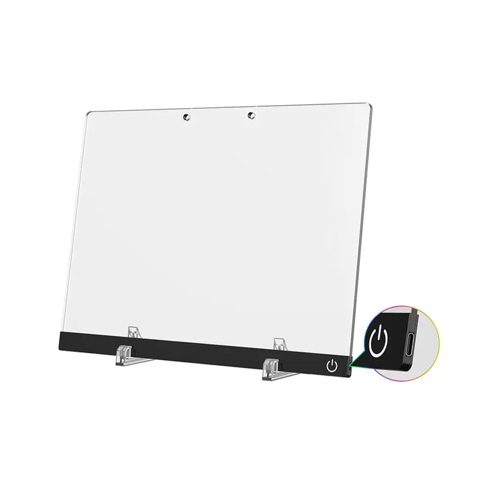 LED Note Board Night Light With Colorful 7 Pens DIY Acrylic Message Board Creative Fluorescen Painting Drawing Board