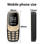 SERVO BM10 Mini Mobile Phone 2 SIM Card Bluetooth Earphone Voice Changer Dialer Low Radiation Sound Recording Small Cellphone
