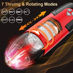 Telescopic Rotation Male Masturbator Cup Vagina 7 Thrusting Masturbation Cup Sex Toys for Men Automatic Piston Mastubator