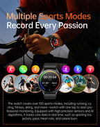 2026 New Smart Watch NFC ECG+PPG Blood oxygen Uric Acid Blood Pressure Sapphire Smartwatch Men For Android iOS Smart watch men