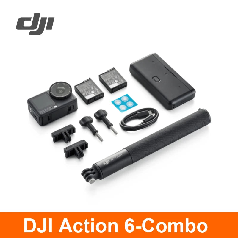 DJI Osmo Action 6 Action Camera Variable Aperture 1/1.1-inch Square Senator, New 4K Free croping Osmo Action 6