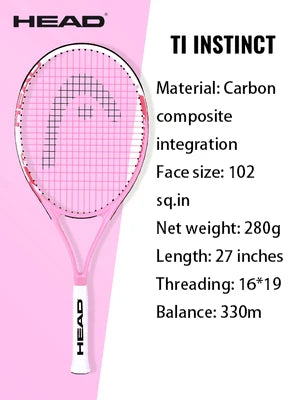 HEAD Carbon Composite Integration Tennis Racket For Beginners Men Women College Students Single Training Racquet