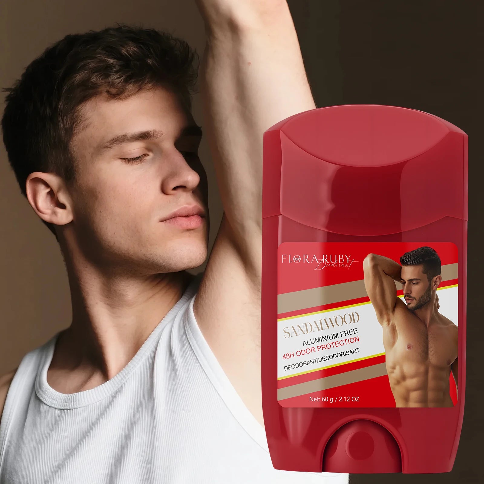 Old Spice Sandalwood Deodorant Men，Body Odor RemoveCream，Aluminum Free，High Endurance，Sweat Defense & Odor Protection，Portable Main image