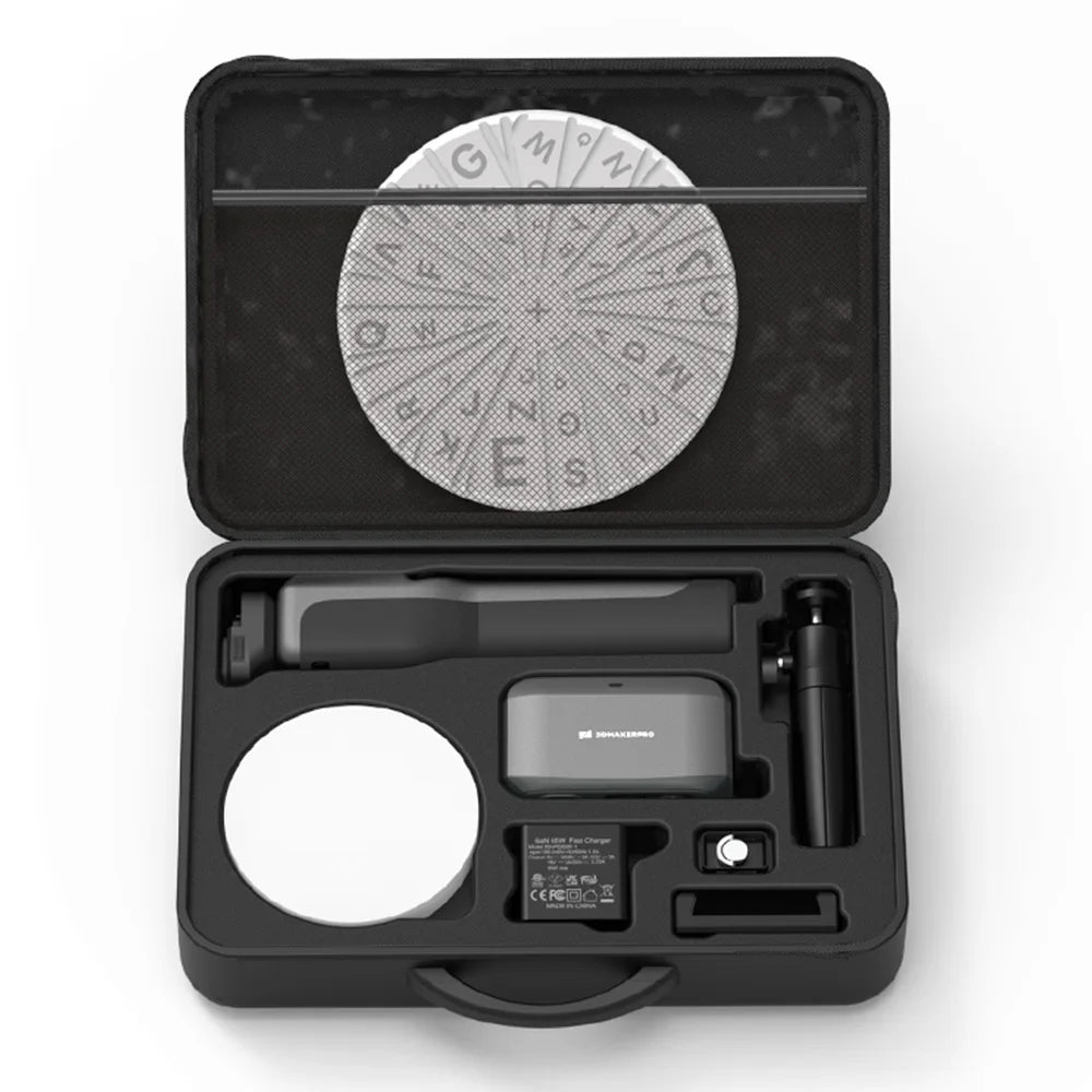 3DMakerpro Moose Lite 3D Scanner,Luxury, NIR Light Source,0.05mm Accuracy,24-bit Color Camera,10fps Frame Rate,Anti-Shake Lenses