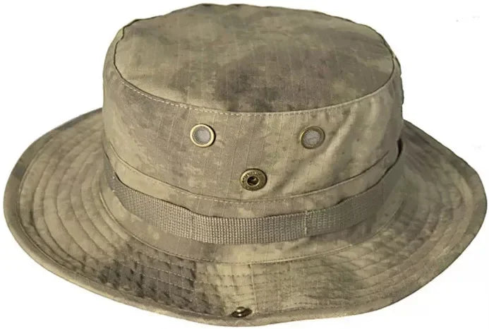 Multicam Tactical Fisherman Hats Foldable Outdoors Sniper Camouflage Fishing Cap Outdoor UV Sunscreen Panama Hunting Bucket Hat