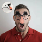 Novelty Glasses Funny Big Nose Glasses with Eyebrows / Mustache Halloween Birthday Parties Funny Photo Props