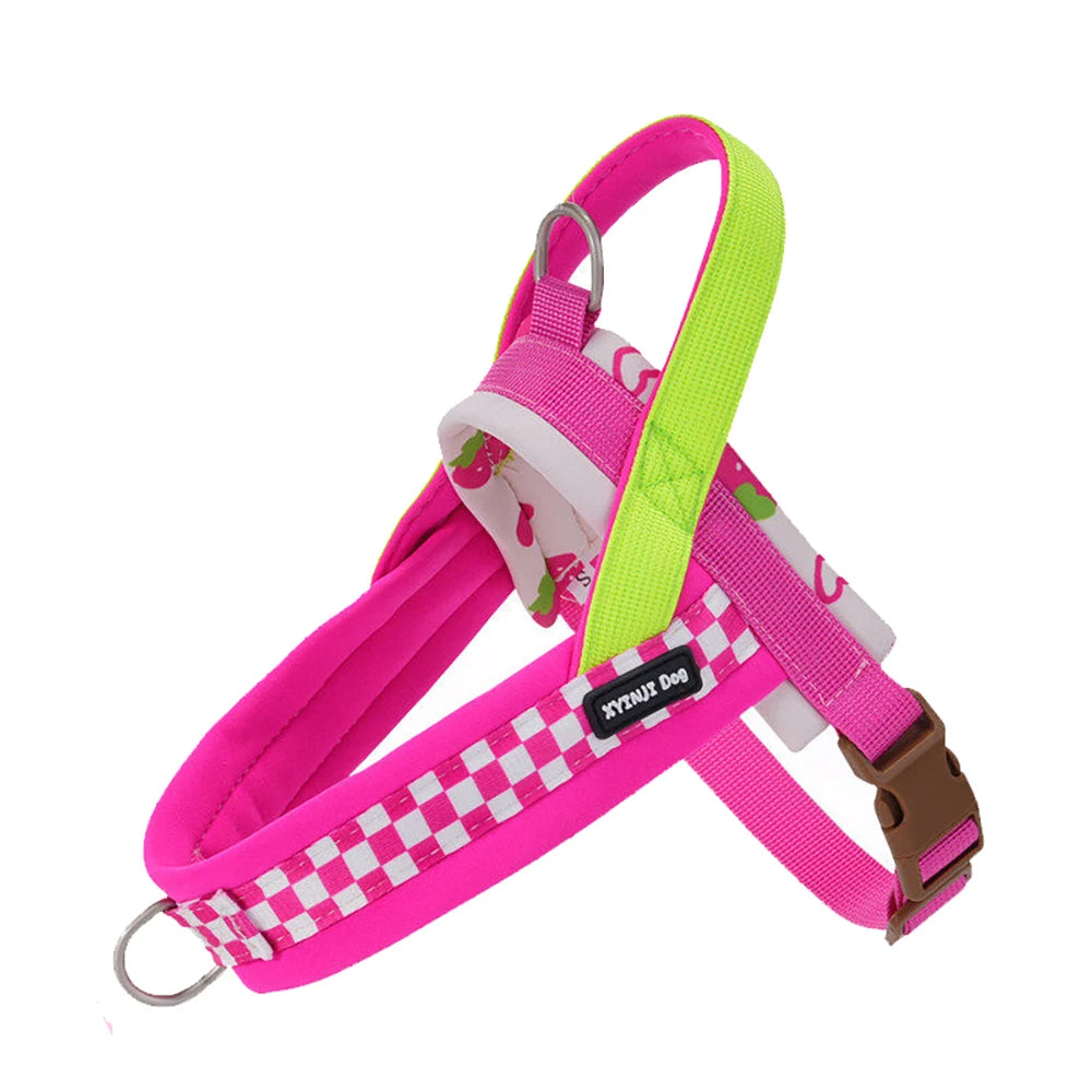 Small Dog Harness, Saddle Style No Pull Adjustable for  Puppy  Pet Chest for dog Breathable  Walking dog supplies s