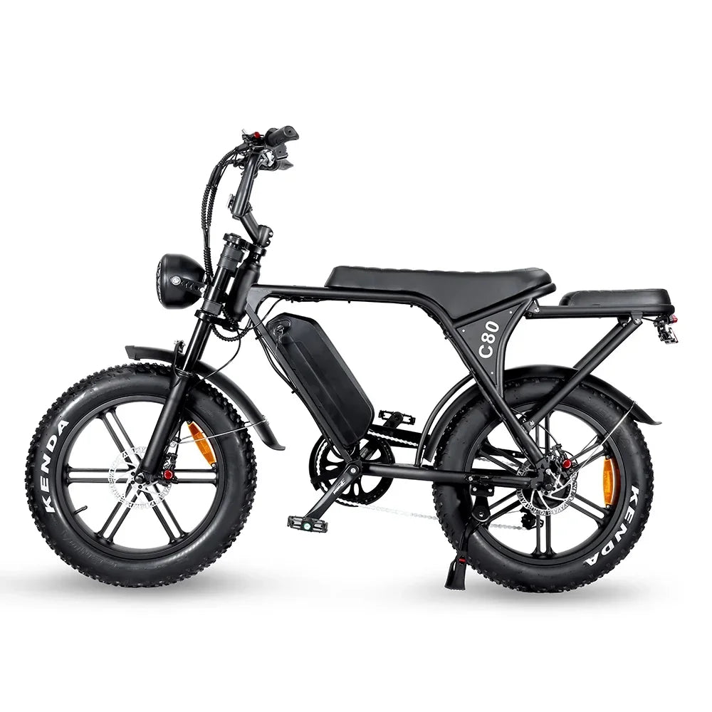 High-looking electric motorcycle, 750W motor, 48V 15AH battery, can be used for transportation and off-road electric bicycles